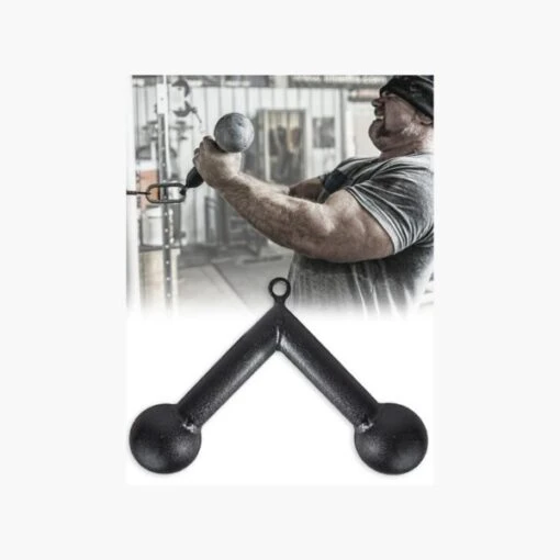 EliteFTS Tricep Press Down With 4" Hand Balls