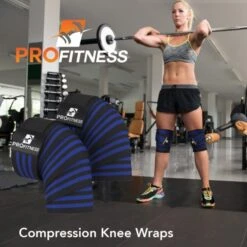 ProFitness Knee Wraps 9 ProFitness Knee Wraps -Fitness Equipment Shop a424ed4bd3a7d6aea720b86d4a360f75 5d0a75262cef8 600x600 1