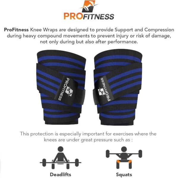 ProFitness Knee Wraps 8 ProFitness Knee Wraps - Image 6
